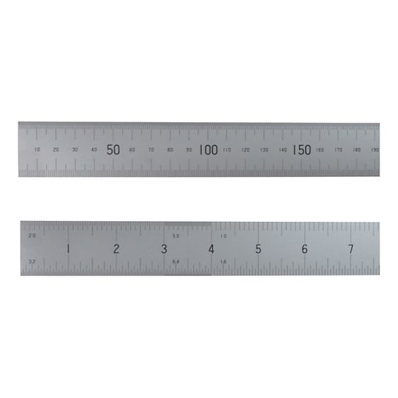 Satin Chrome Rule 1 Metre / 39in by Fisher - FC39