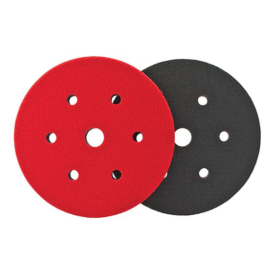 Dual Action Cushion Pad 150mm 6 + 1 Hole VELCRO Brand by Flexipads - 32710