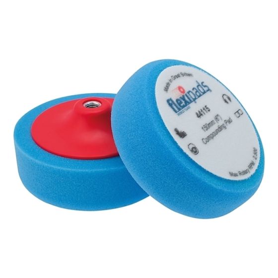 Blue Compounding / Polishing Foam 150 x 50mm VELCRO Brand by Flexipads - 44115
