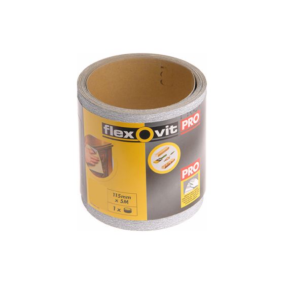 High Performance Sanding Roll 115mm x 50m Coarse 60g by Flexovit - 66261104018