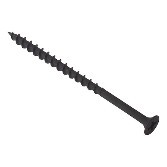 Drywall Screw Phillips Bugle Head SCT Black Phosp 3.5 x 55mm Bulk 500 by Forgefix - DWS55BP