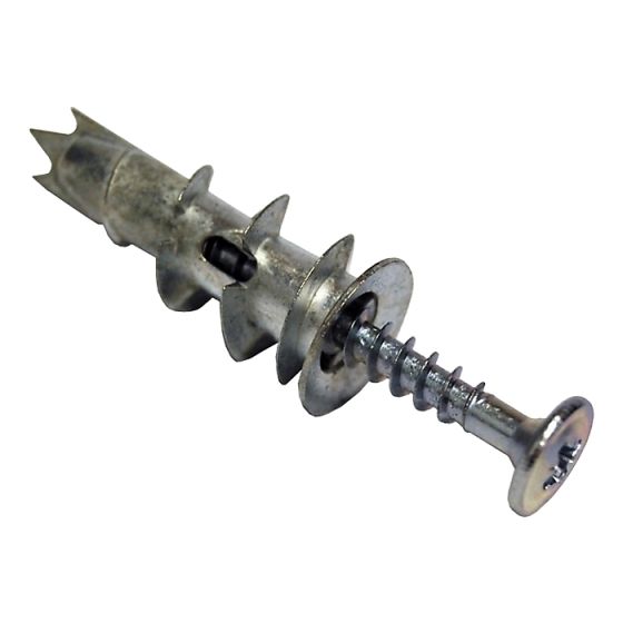 Cavity Wall Zinc Speed Plug & Screw 4.5mm Bag 25 by Forgefix - 25MSP420