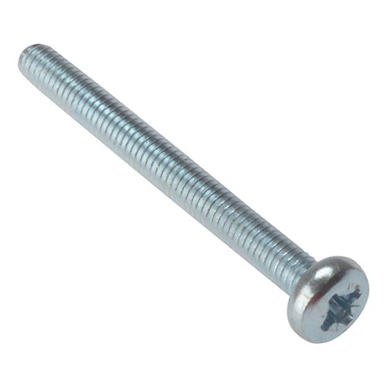 Machine Screw Pozi Pan Head ZP M4 x 30mm Bag 25 by Forgefix - 25MSPH430