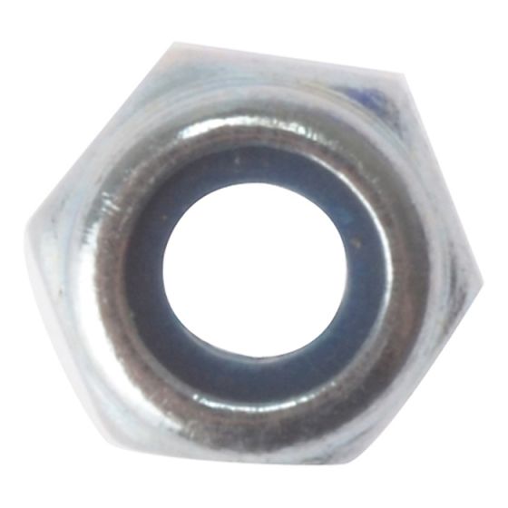 Hexagon Nut & Nylon Insert ZP M20 Bag 10 by Forgefix - 10NYLOC20