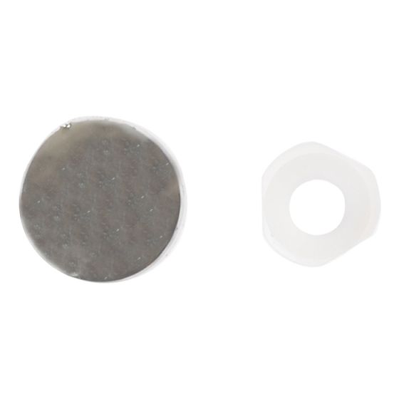 Domed Cover Cap Chrome Coloured No. 6-8 Bag 25 by Forgefix - 25PDT5