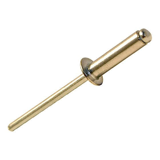 Aluminium Rivets 4.0 x 10mm Bag 100 by Forgefix - 100RIV4010