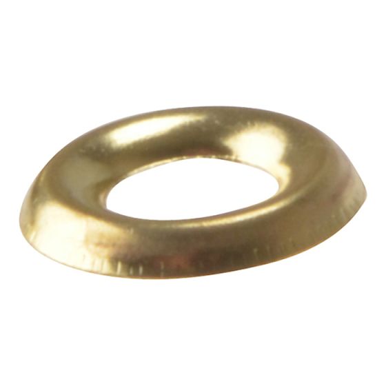 Screw Cup Washers Solid Brass Polished No.6 Bag 200 by Forgefix - 200SCW6B