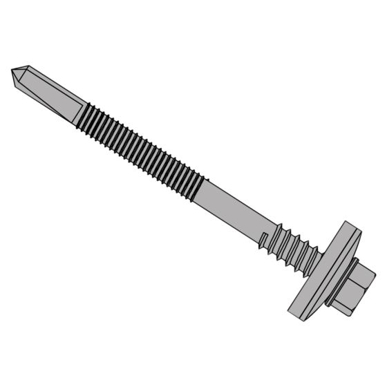 TechFast Composite Panels to Steel Hex Screw No.5 Tip 5.5 x 150mm Box 100