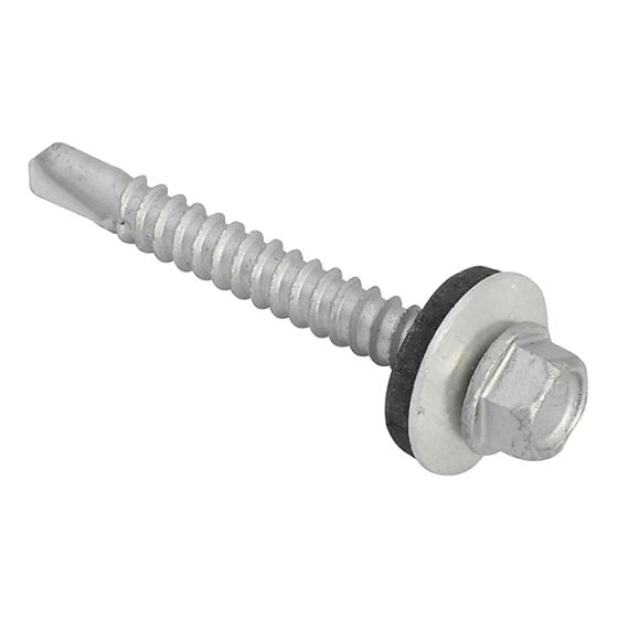 TechFast Hex Head Roofing Screw Self-Drill Light Section 5.5 x 45mm Pack 100 by Forgefix - TFHL5545