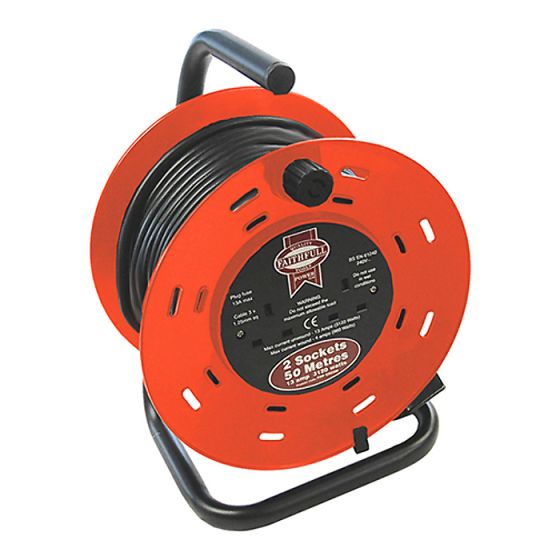 Cable Reel 50 Metre 13 Amp 240 Volt by Faithfull - CR5013-TB