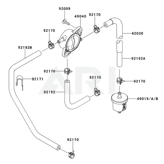 Fuel Tank & Valve for Kawasaki