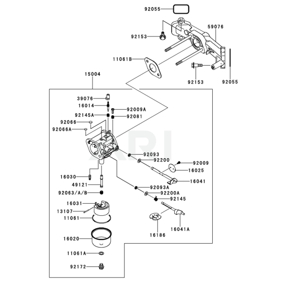 Carburettor for Kawasaki FR600V