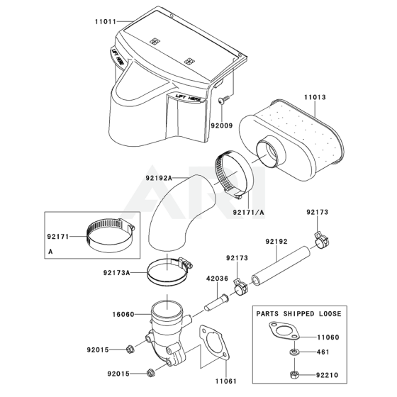 Air Filter & Muffler for FR730V