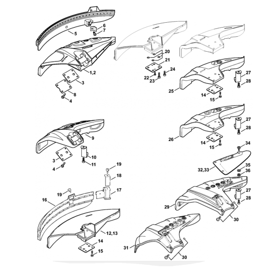 FS240 FS260 Deflector Assembly