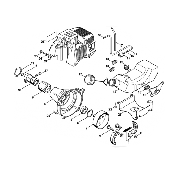Stihl FS25-4 FS65-4 Clutch Housing Assembly