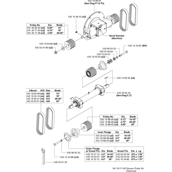 Gearbox-Blade Shaft Assembly
