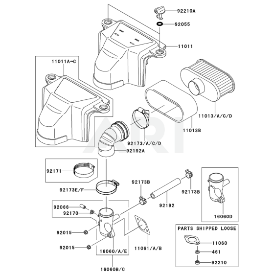 Air Filter & Muffler for FS541V