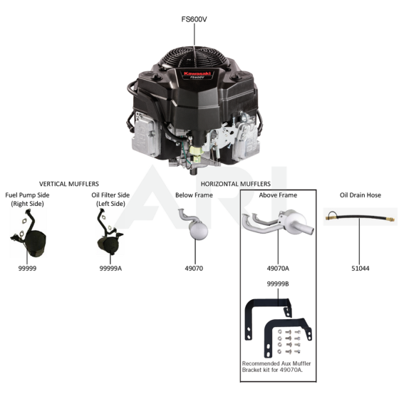 Kawasaki FS600V Engine Parts