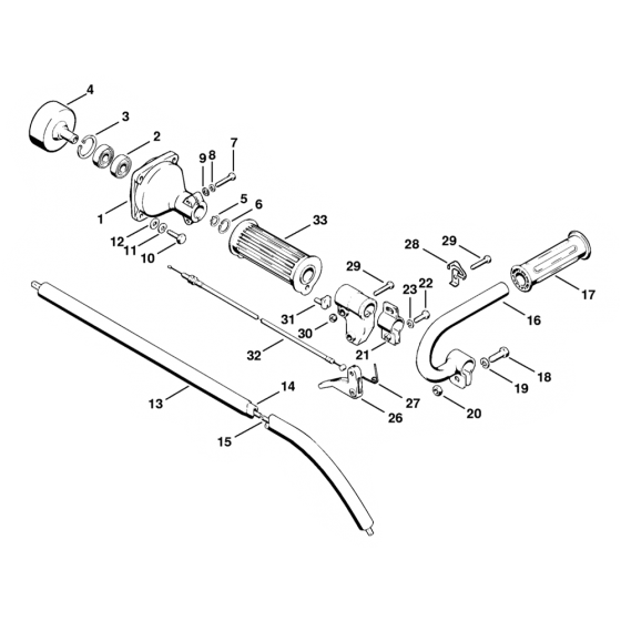 Stihl FS60 Clutch Housing Drive Tube Assembly