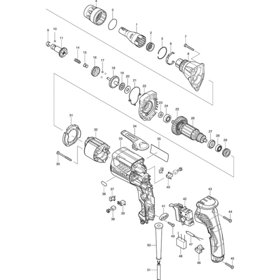 Makita FS6300 Assembly