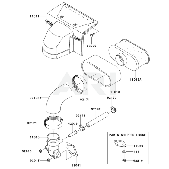 Air Filter & Muffler for FS651V