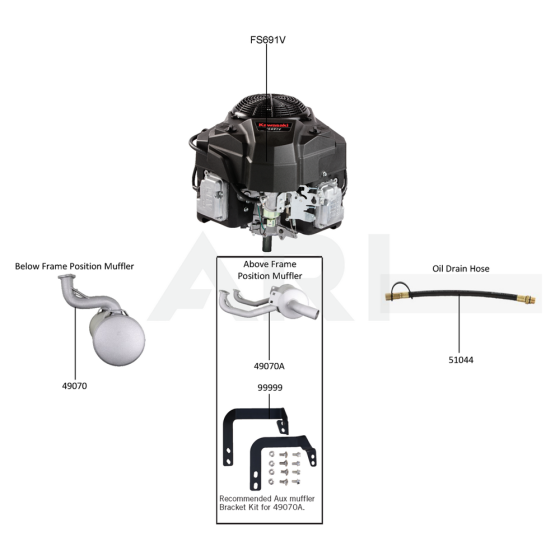 Kawasaki FS691V Engine Parts