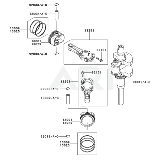 Piston/Crankshaft for FS730V