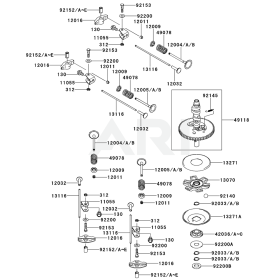 Valve/Camshaft for FS730V