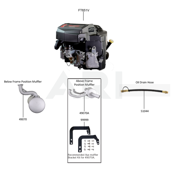 Kawasaki FT651V Engine Parts