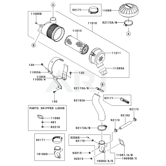 Air Filter & Muffler for FX481V