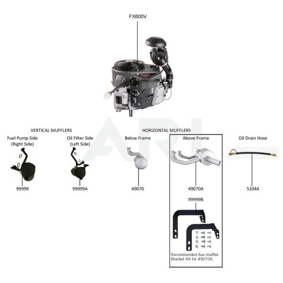 Kawasaki FX600V Engine Parts