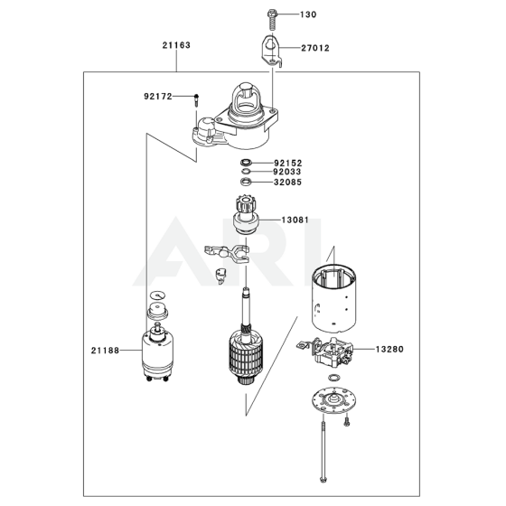 Starter for Kawasaki FX751V