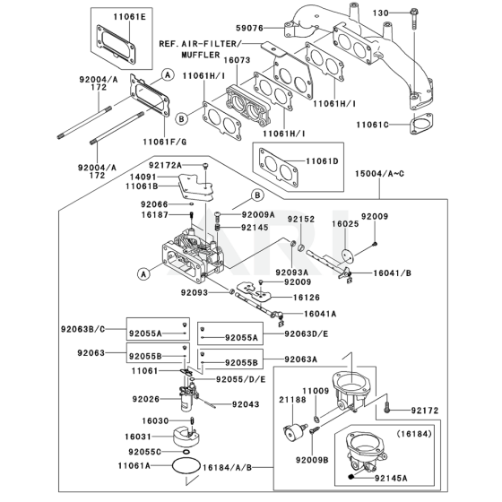 Carburettor for FX751V