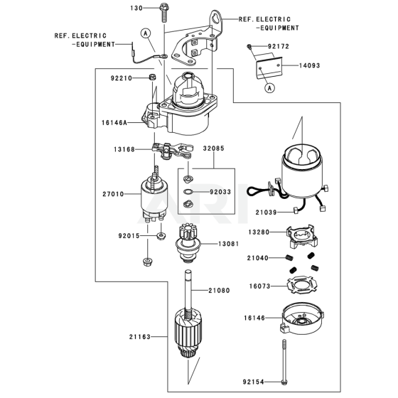 Starter for Kawasaki FX850V