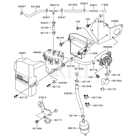 Fuel Tank & Valve for FX850V