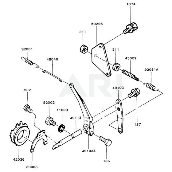 Kawasaki FZ340D Control Equipment