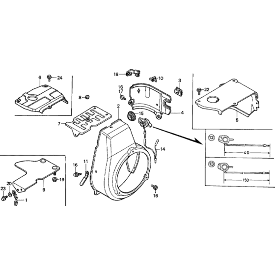 Fan Cover for Honda G100K1