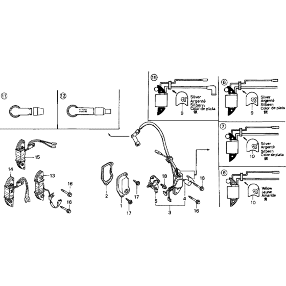 Ignition Coil for Honda G200