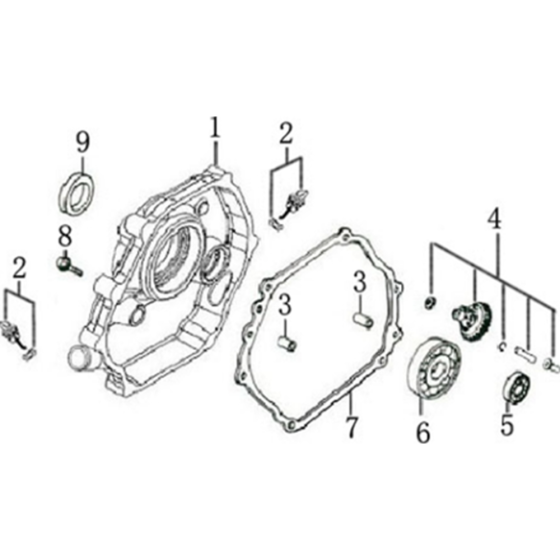 Crankcase Cover for Loncin G240F