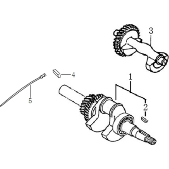 Crankshaft Assembly Loncin G270FD