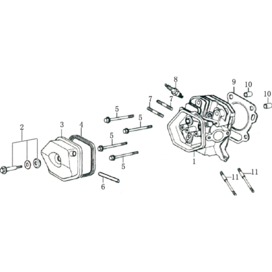 Cylinder Head Assembly Loncin