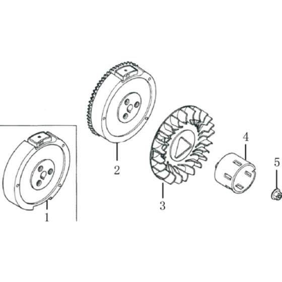 Flywheel Assembly for Loncin