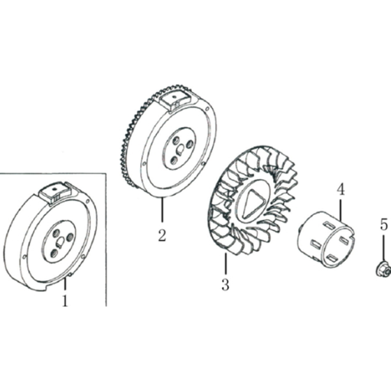 Flywheel Assembly for Loncin G390F