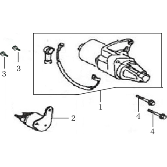 Starter Assembly for Loncin G390FD