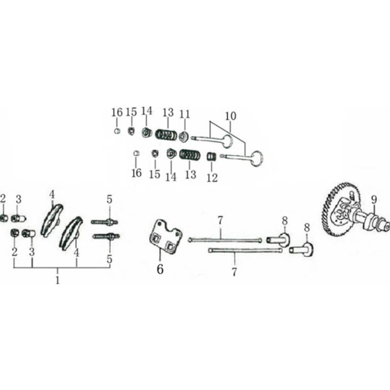 Camshaft Assembly for Loncin