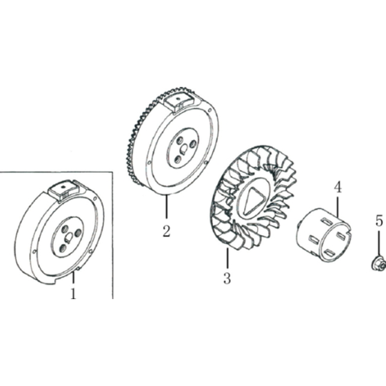 Flywheel Assembly for Loncin