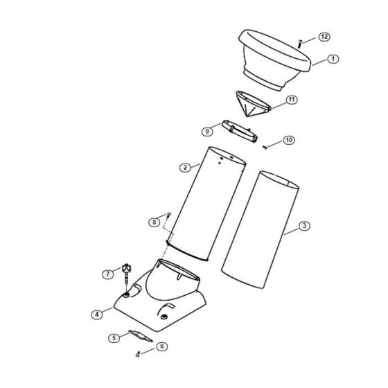 Funnel Assembly for Stihl Shredder