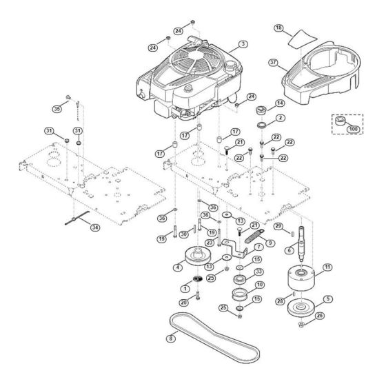 Engine, Drive Assembly for GB 460.1