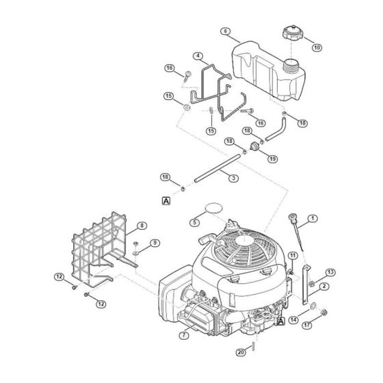 Engine, Tank Assembly