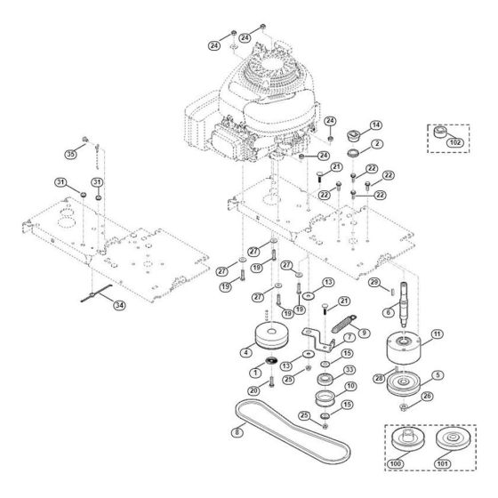 Drive Assembly for Stihl/Viking